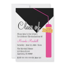 Class Of 2010 Tassel Graduation Invitation (Pink)