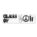 CLASS OF 2011 BUMPER STICKERS