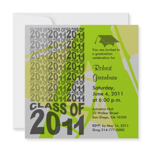 Class Of 2011 Graduation Invitation TXD287 invitation