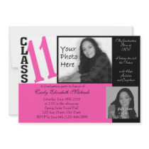 Class of 2011 Graduation/ Pink Custom Invitations