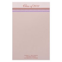 Class of 2011 Graduation Stationery Design