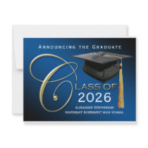 Class of 2011 Navy Blue Graduation Announcement