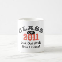 Class Of 2011 Peach Coffee Mugs