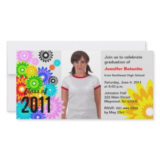 Class of 2011 Photo Card Colour Flower photocard