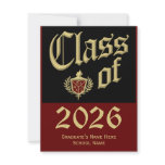 Class of 2011 Red Crest Graduation Announcements invitations