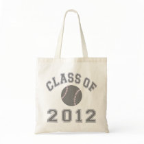 Class Of 2012 Baseball - Grey Tote Bags