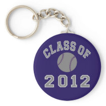 Class Of 2012 Baseball - Grey Keychain