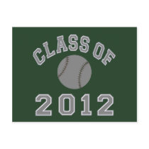 Class Of 2012 Baseball - Grey Post Cards