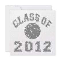 Class Of 2012 Basketball - Grey 2 Personalized Announcements