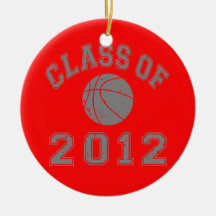Class Of 2012 Basketball - Grey 2 Ornaments