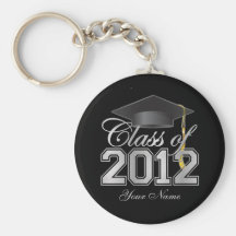 Class of 2012 Black and Silver Key Chain
