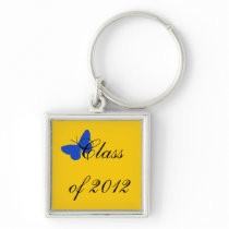 Class of 2012 - Blue and Gold Butterfly keychains