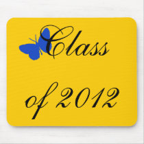 Class of 2012 - Blue and Gold Butterfly mousepads