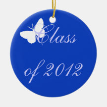 Class of 2012 - Blue Butterfly Ornaments