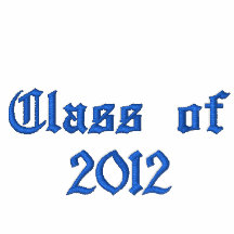 Class of 2012 - Blue Embroidered Hoody