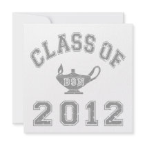 Class Of 2012 BSN - Grey Personalized Announcement
