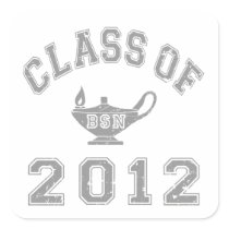 Class Of 2012 BSN - Grey Stickers