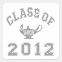 Class Of 2012 BSN - Grey Stickers