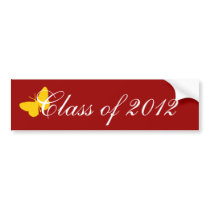 Class of 2012 - Cardinal Butterfly bumper stickers