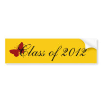 Class of 2012 - Cardinal Butterfly bumper stickers