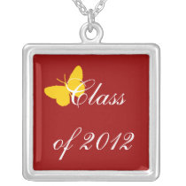 Class of 2012 - Cardinal Butterfly necklaces