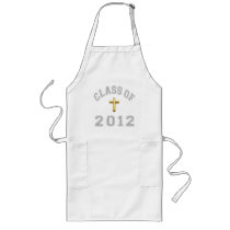 Class Of 2012 Christian Cross  - Grey 2 Apron