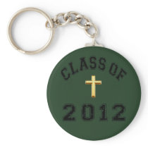 Class Of 2012 Cross  - Black 2 Key Chains