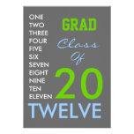 CLASS OF 2012 Custom Invitation (Gray)