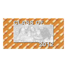 Class of 2012 Cut Out Photo Frame - Diplomas Custom Photo Card