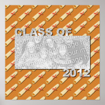 Class of 2012 Cut Out Photo Frame - Diplomas Print