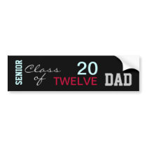 Class of 2012 DAD Bumper Sticker