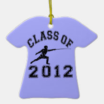 Class Of 2012 Fencing - Black 2 Christmas Ornament