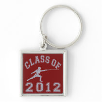 Class Of 2012 Fencing - Grey 2 Key Chains