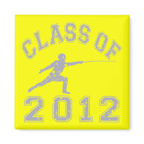 Class Of 2012 Fencing - Grey 2 Refrigerator Magnet
