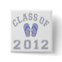 Class Of 2012 Flip Flop - Grey/Blue 2 D Buttons