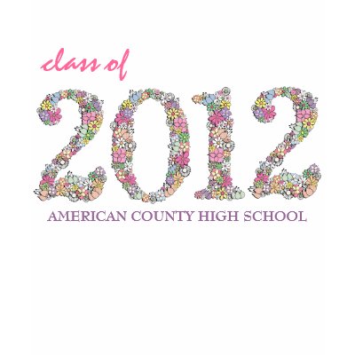 Class of 2012 Girls Graduation Personalized Tee