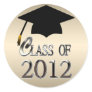 Class Of 2012 Gold Graduation Stickers