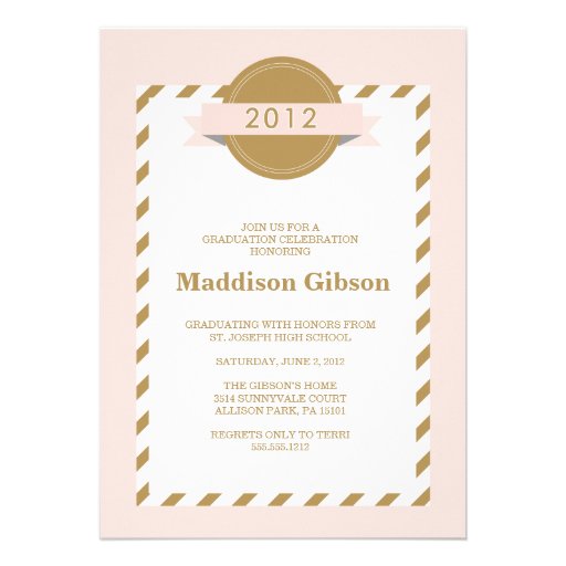 Class of 2012 - Graduation Celebration Custom Announcements
