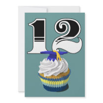 Class of 2012 Graduation cupcake invitations