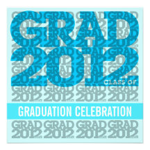 Class Of 2012 Graduation Party Invitation 12BG