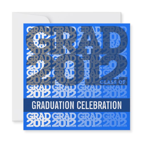 Class Of 2012 Graduation Party Invitation 12BS invitation