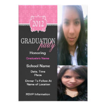 Class of 2012 Graduation Party Invitations: Girl