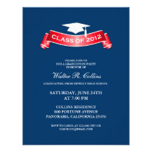 Class of 2012 Graduation Party Ribbon Invitation