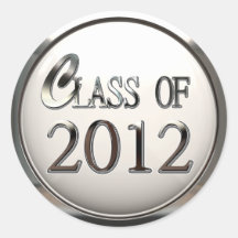 Class Of 2012 Graduation Stickers