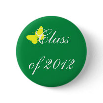 Class of 2012 - Green and Yellow Butterfly buttons