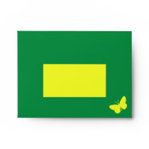 Class of 2012 - Green and Yellow Butterfly envelopes