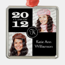 Class of 2012 Monogram Photo Ornament