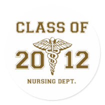 Class of 2012 Nursing Dept. Stickers