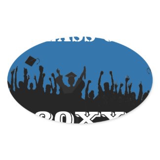 Class of 2012 Oval Stickers sticker
