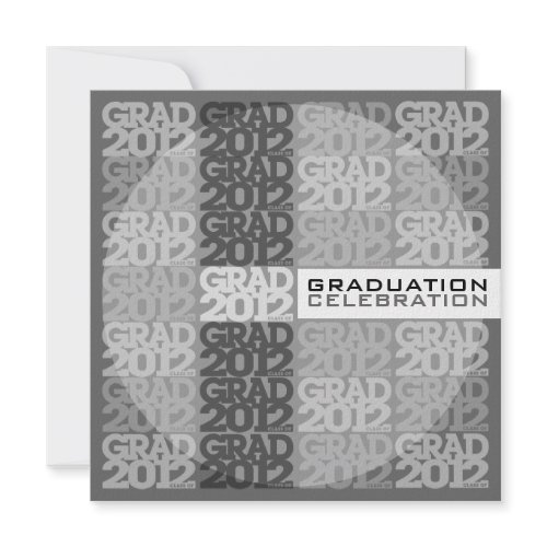 Class Of 2012 Party Invitation Gray 02C zazzle_invitation